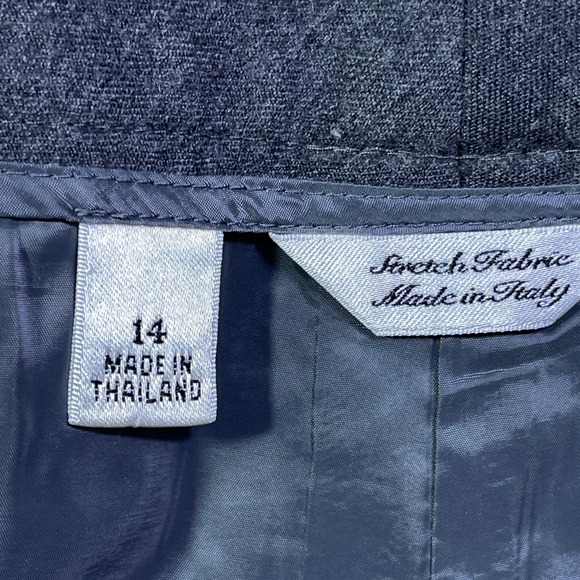 Talbots Women's Gray‎ Wool Blend Stretch Trousers Career Dress Office Pants - Picture 14 of 16